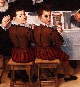 unknow artist FAMILY SAYING GRACE ANTHONIUS CLAEISSINS C 1585 detail oil painting on canvas